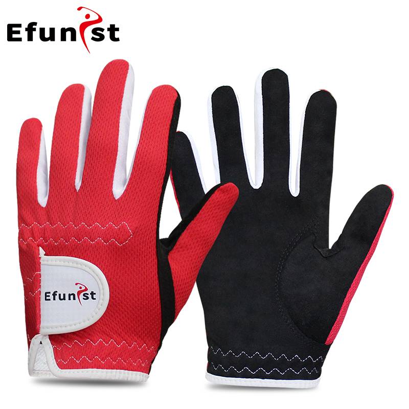 EFUNIST golf glove children's breathable mesh gloves are soft and comfortable boys and girls with both hands
