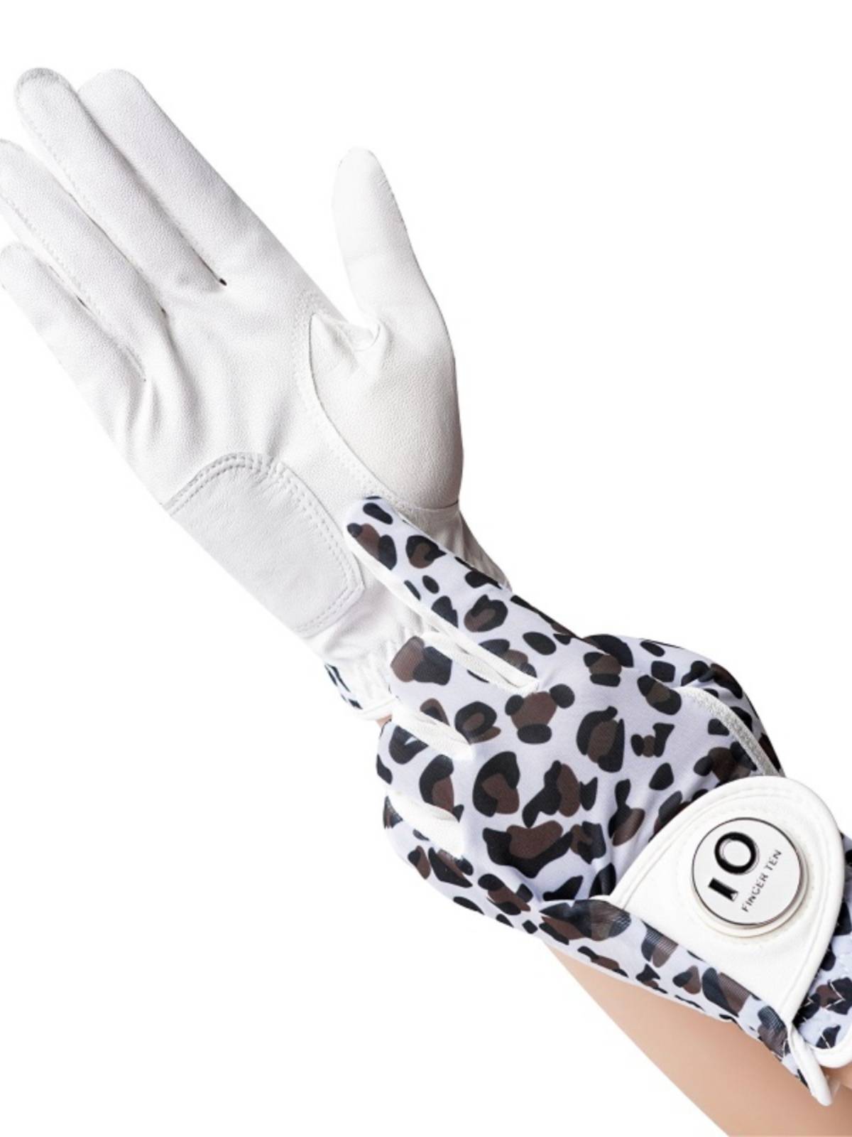 The Golf women's gloves are missing, and the women's hands are super-fibre-painted