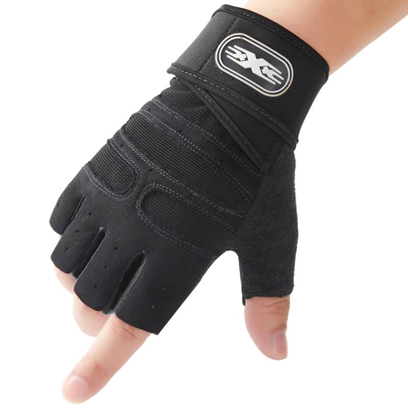 Fitness gloves men and women wrist palms to prevent cocoon outdoor sports riding exercise yoga weightlifting barbell semi -finger