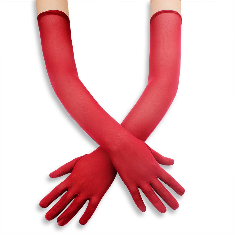 Aeroplane gloves, pure invisibility, silk stocking gloves, silk-sliding, summer-sweet-sweet-skin gloves