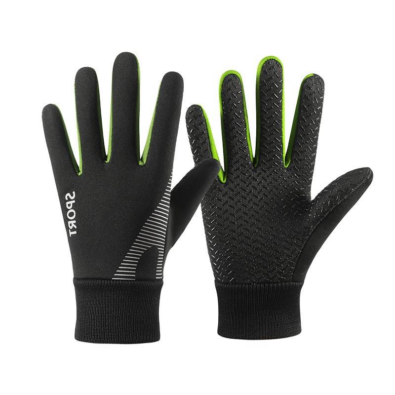Winter children's patterned skating warm glove men and women training skate skating plus waterproof windproof anti -skid riding gloves