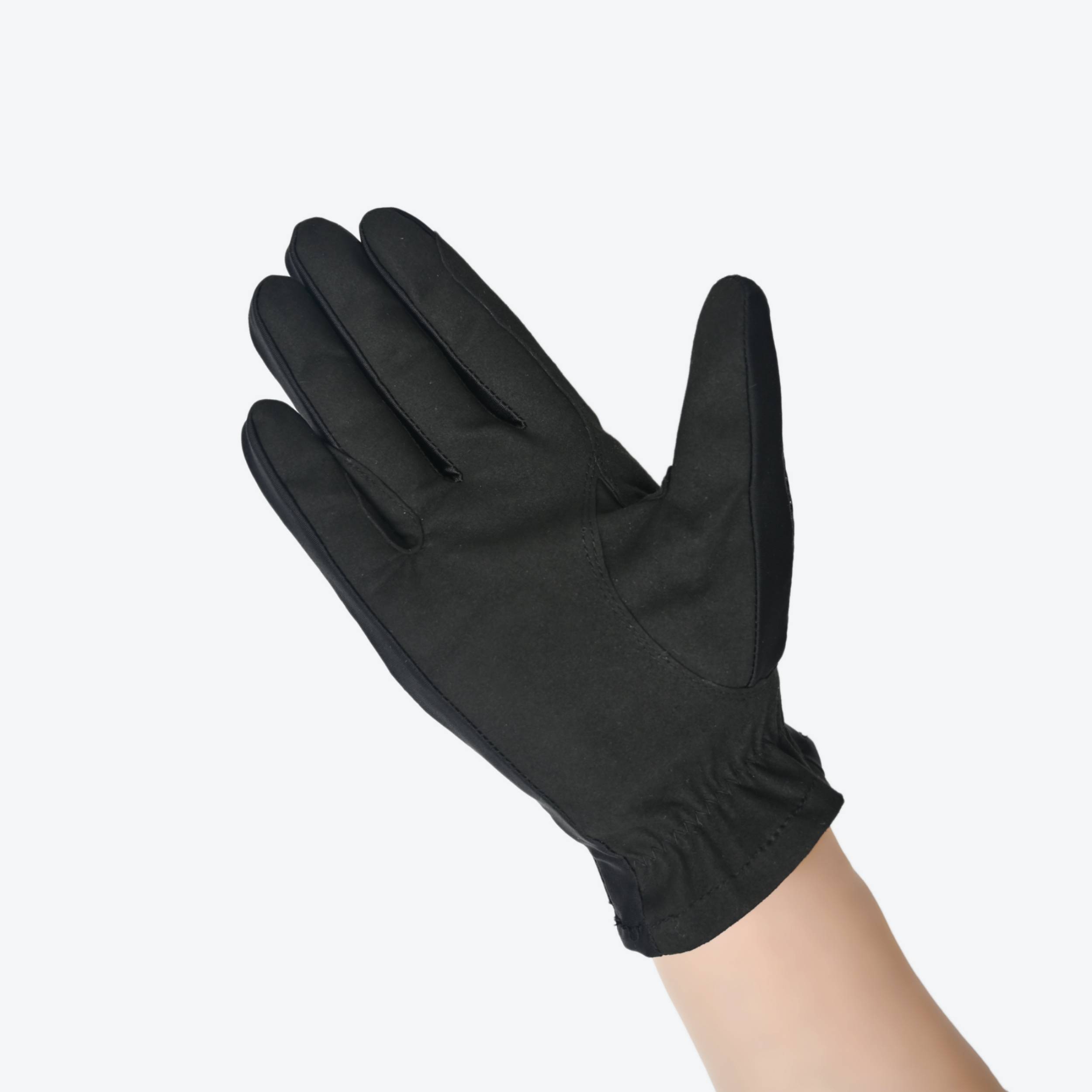 European hollow black equestrian gloves men and women riding in spring and autumn thin anti -slip summer driving and riding exit