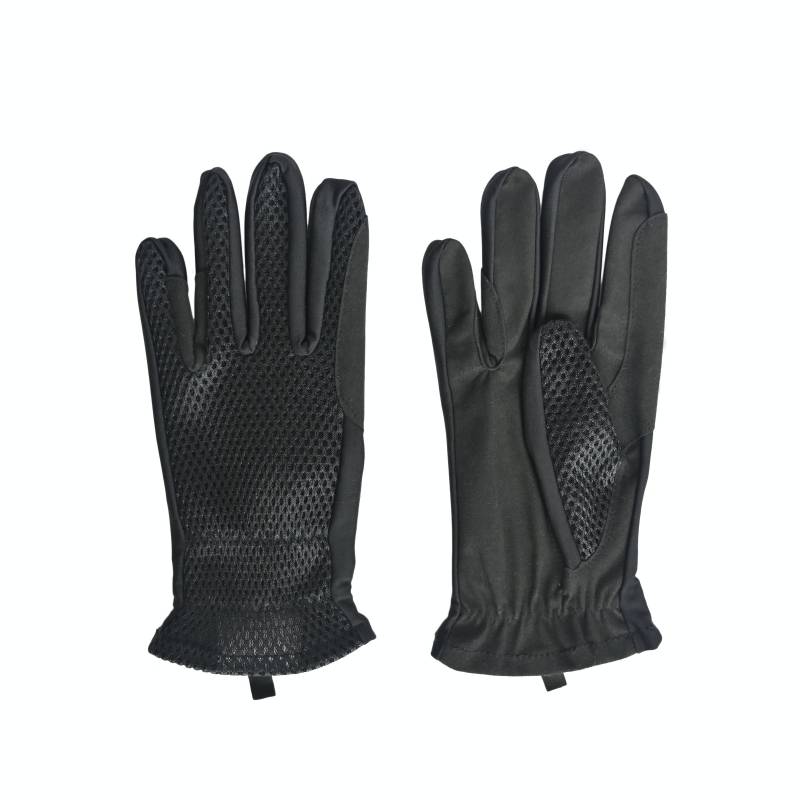 European hollow black equestrian gloves men and women riding in spring and autumn thin anti -slip summer driving and riding exit