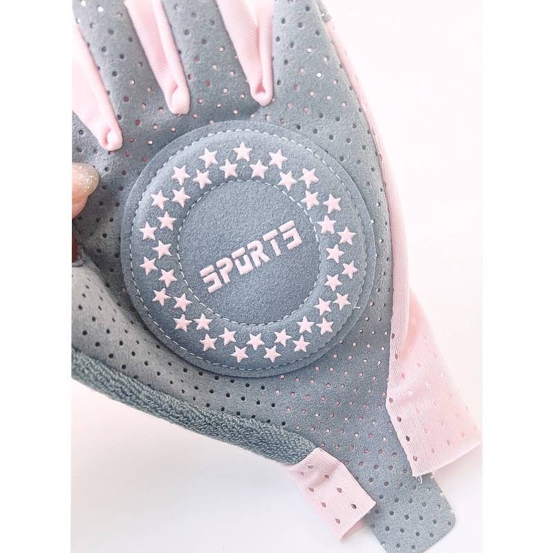 Summer new enlightenment stroke children's riding gloves half refers to female outdoor sports rock climbing off -road protection anti -slip