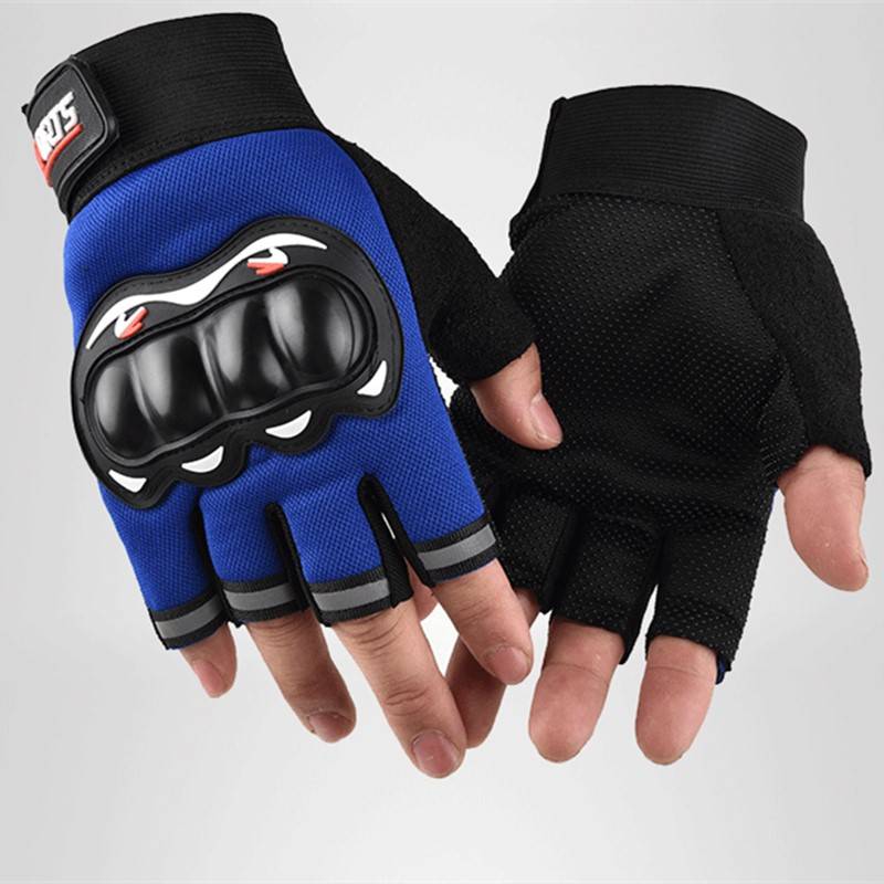 Motorcycle and locomotive protection full -finger glove men's protection knight chief refers to outdoor sports breathable semi -finger men's four seasons