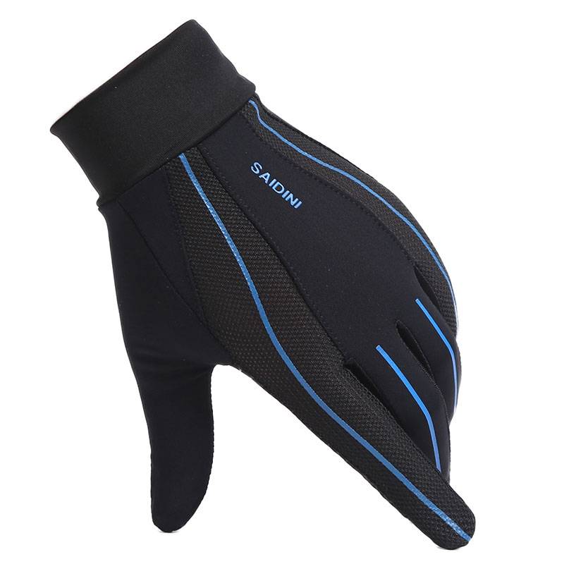 Summer sunscreen ride glove men and women breathable outdoor sports hill -to -screen touch screen silicon glue non -slip full finger