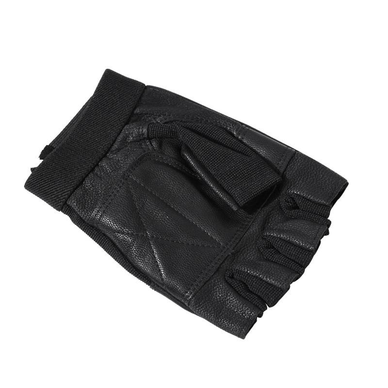 Factory training fitness exercise dumbbell leather sheep finger glove outdoor sports cycling gloves men and women