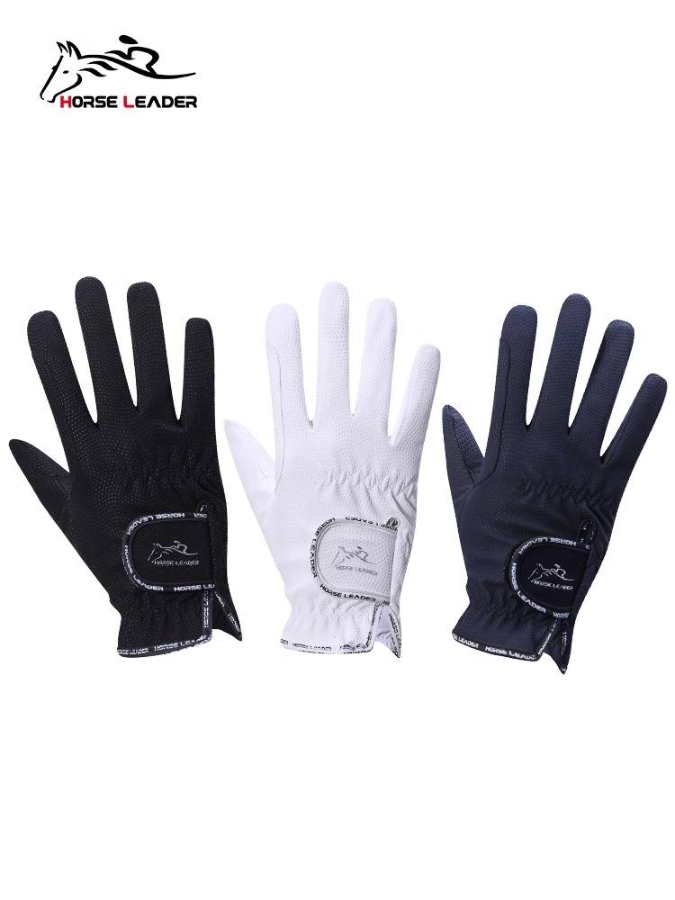 HorseLeader Spring and Autumn Four Seasons Child Equestrian Equipment Faste -resistant Equestrian Gloves Female Horse Riding Equipment Male