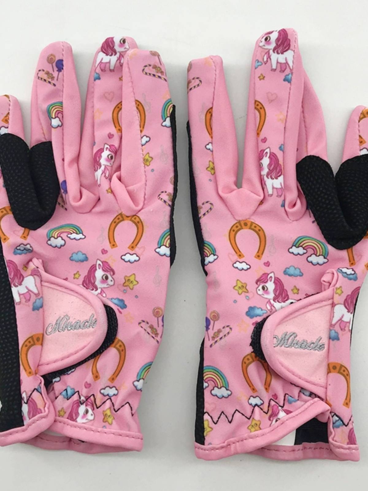 Children's equestrian glove riding training wear -resistant anti -slip and breathable gloves Equestrian equipment boys girls and girls riding gloves