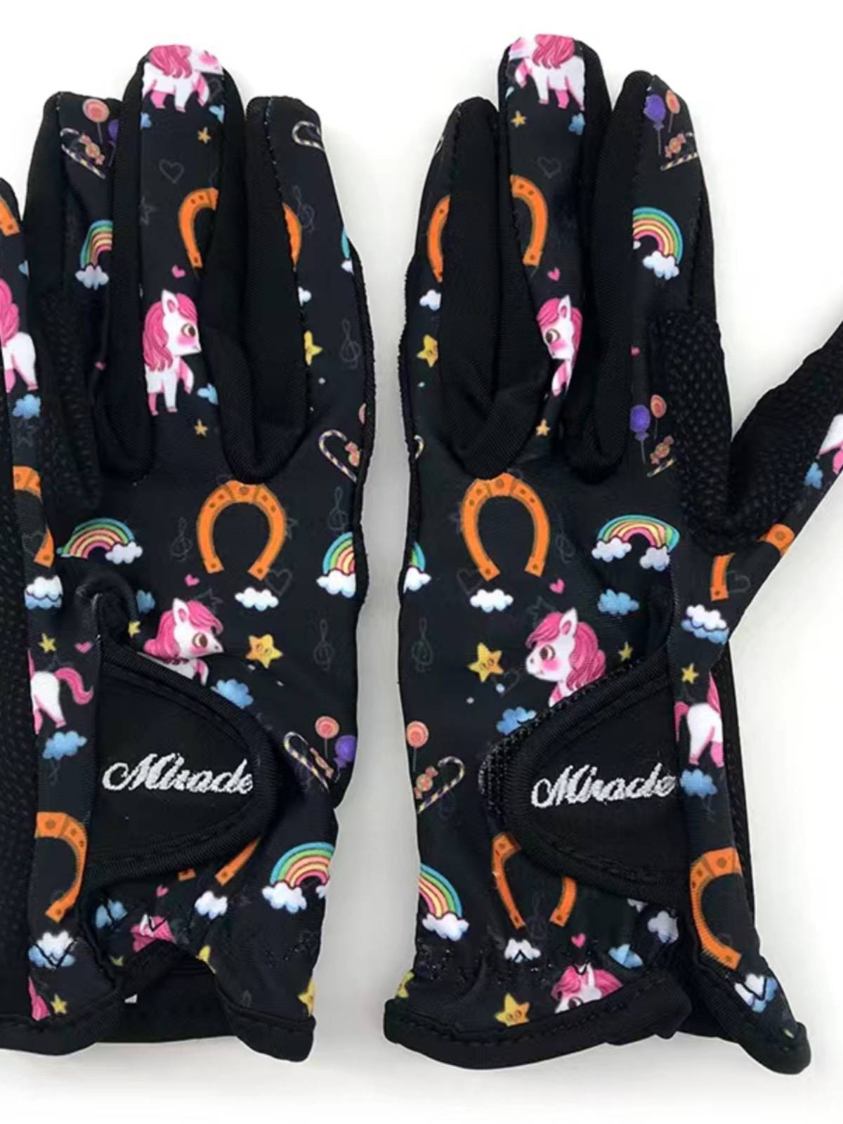 Children's equestrian glove riding training wear -resistant anti -slip and breathable gloves Equestrian equipment boys girls and girls riding gloves