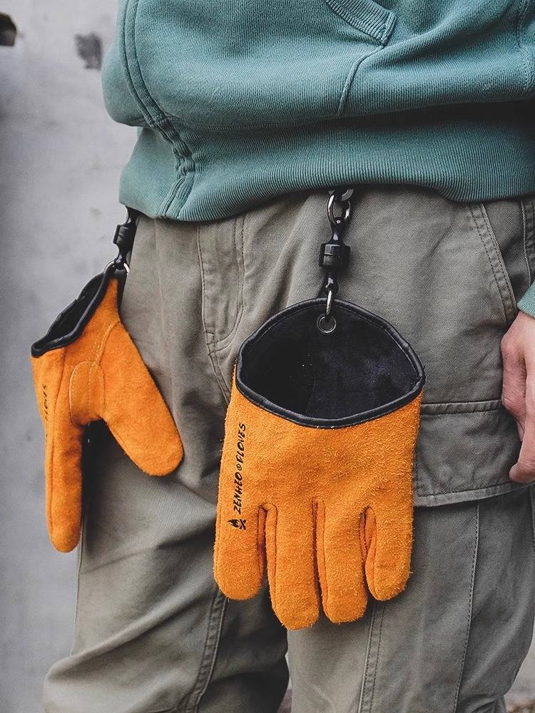 Zhuohe Zenheo Outdoor Open Cruise Gold Gloves Expressing Magnetic Dental Following Different Follow Termium Retro Yellow Four Seasons Gloves