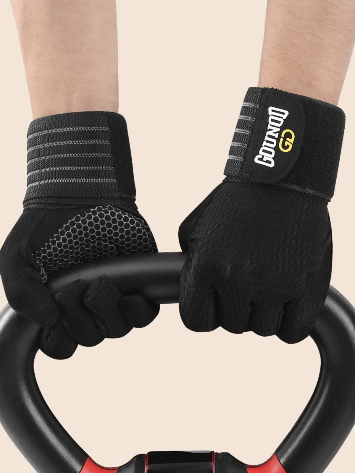 Full refers to fitness gloves men's and women's single bars crawling climbing climbing anti -slip cocoon sports equipment training rowing dumbbell