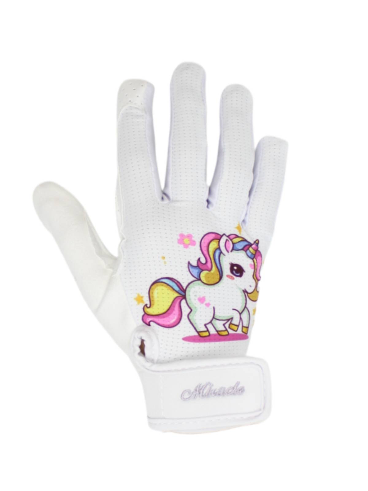 Children's cartoon equestrian glove professional equestrian equestrian equipment children and women four seasons breathable, anti -slip, wear -resistant riding gloves