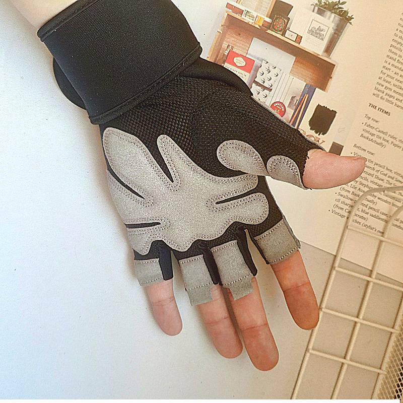 Broken code Clearance Fitness Gloves Half Fingers Slipper Wiring Cycling Movement Cocoons and Vimbolic Net Eye Instrument Training Female