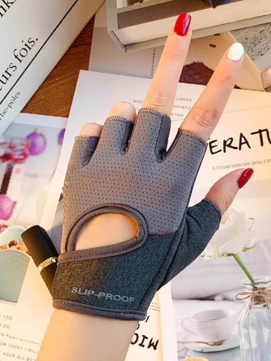 Fitness gloves semi -refers to sports women's wrist protection Xia thin anti -rising cocoon, molas, pot bell training yoga cycling, iron riding