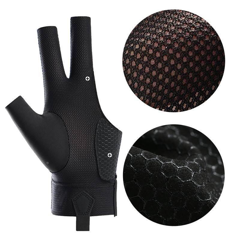 The billiard glove single is only a thin model, 3 fingers reveal the breathable anti -slip resistance, the desktop glove supplies men's