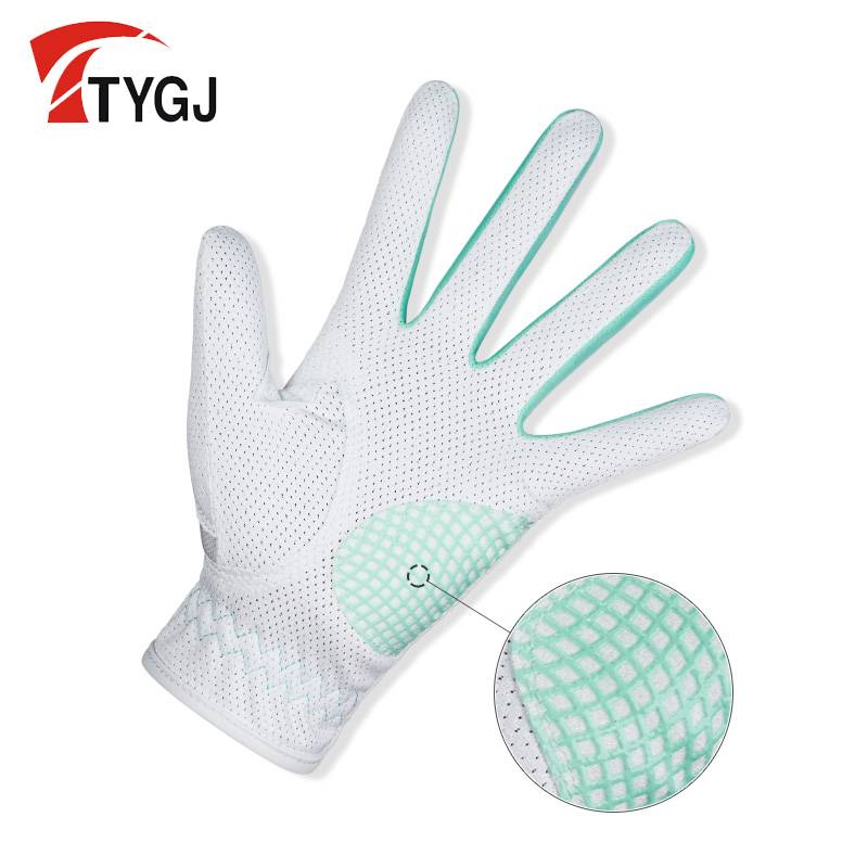 The new golf glove ladies anti -slip and breathable mesh gloves left and right 2 pairs of free ship