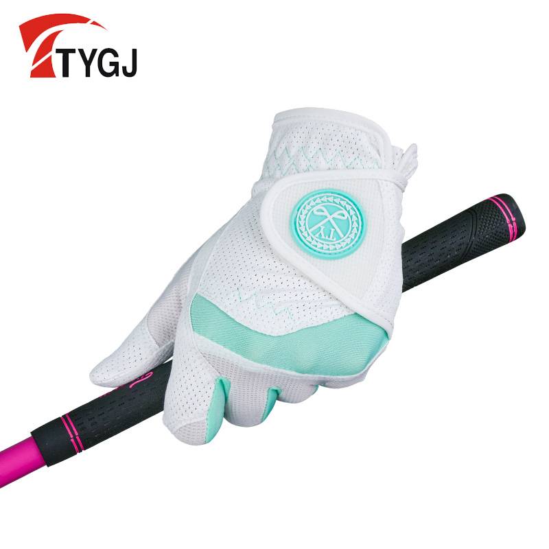 The new golf glove ladies anti -slip and breathable mesh gloves left and right 2 pairs of free ship