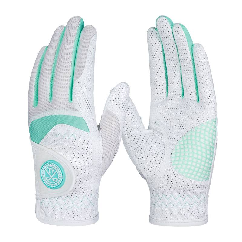 The new golf glove ladies anti -slip and breathable mesh gloves left and right 2 pairs of free ship
