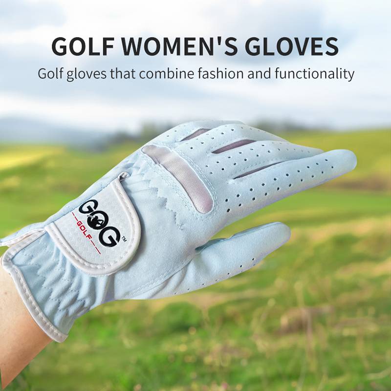 genuine GOG Golf gloves with ventilation holes super slim cloth magic stickers two colors double gloves