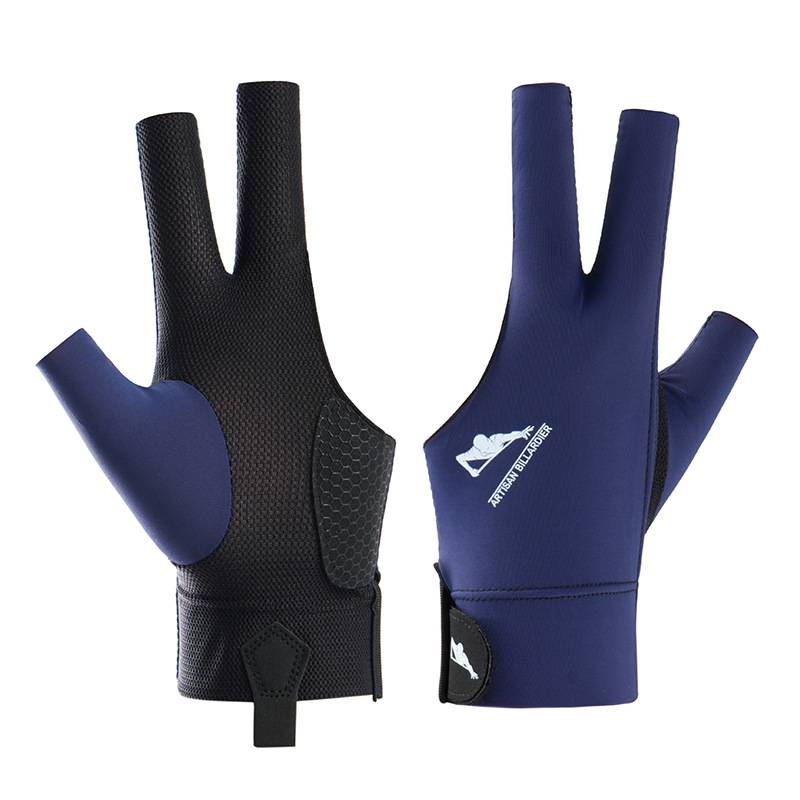 Professional billiard gloves thin three fingers, air -breathable professional high -end anti -slip fingers playing table tennis special glove men