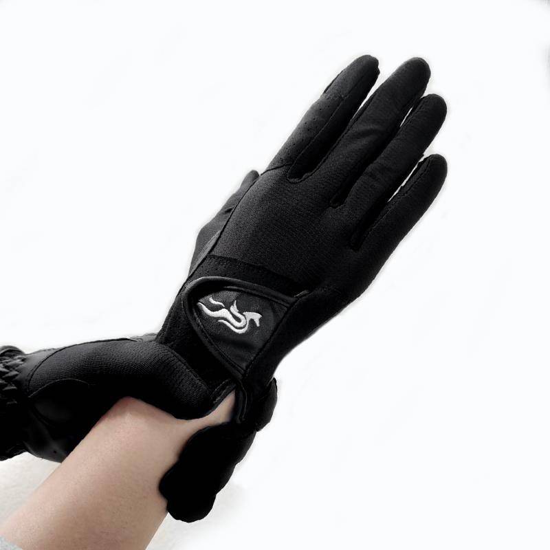 Spring and summer equestrian glove men and women riding gloves, air -breathable anti -grinding horse riding protective white competition glove equestrian clothing
