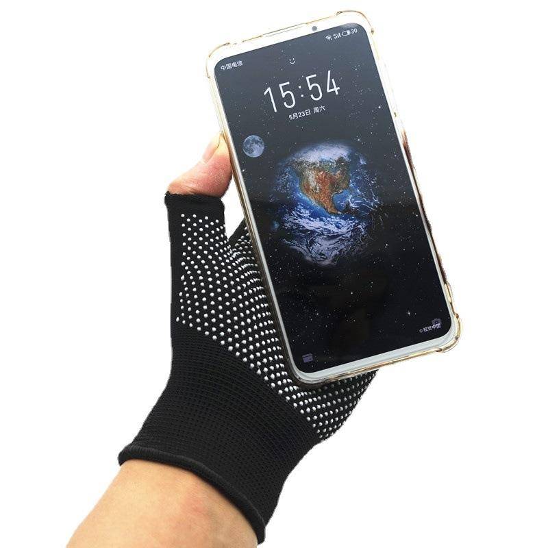 Showbructure gloves Dragon boat Dragon boat summer thin wear -resistant exposure two -finger bicycle elastic riding half -cut fitness site
