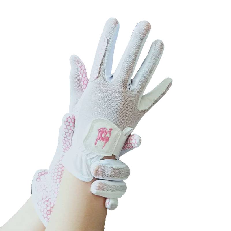 Children's glove horse ride gloves silicone equestrian gloves girls with silicon glue riding glove gloves anti -grinding summer thin