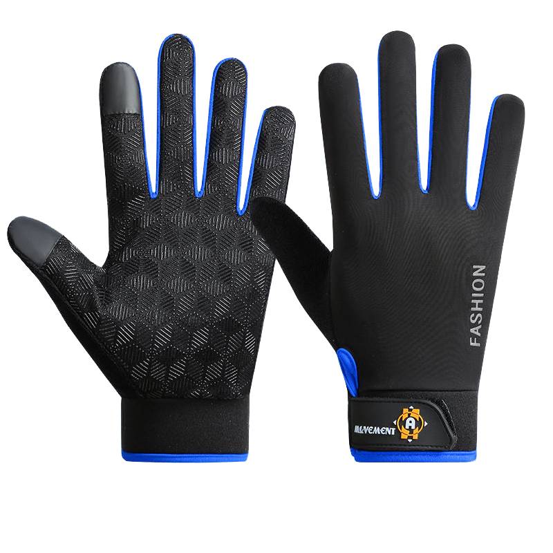 Plastic ice silk sunscreen glove men's summer non -slip wear -resistant driving outdoor riding Luya fishing touch screen thin