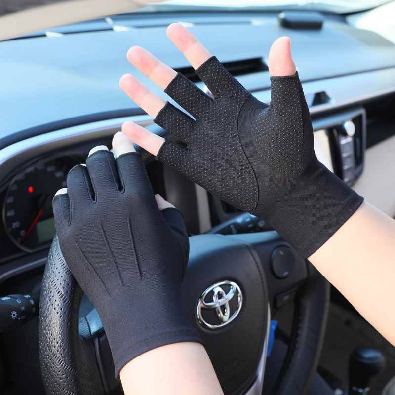 Half-finger - Black - Large