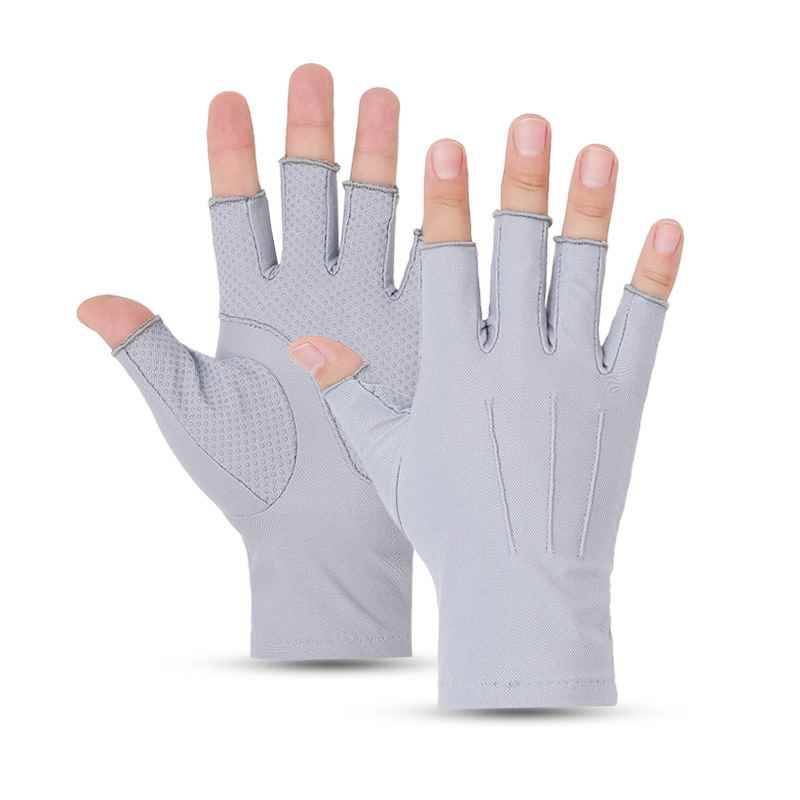 Half-finger - Gray - Large