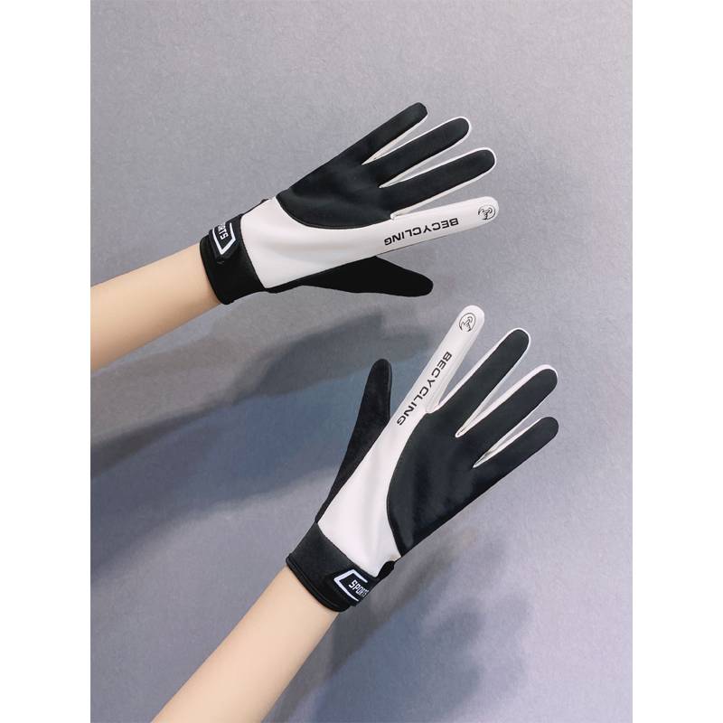 Liquid silicone silicone non -slip reduction riding glove thin bicycle motorcycle motorcycle bicycle men and women spring and winter sports touch screen