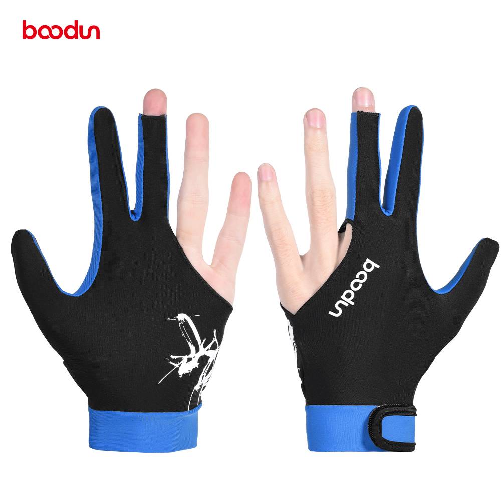 BOONUN/Boton billiard gloves three -finger glove men and women show left and right hands with billiard gloves only installed