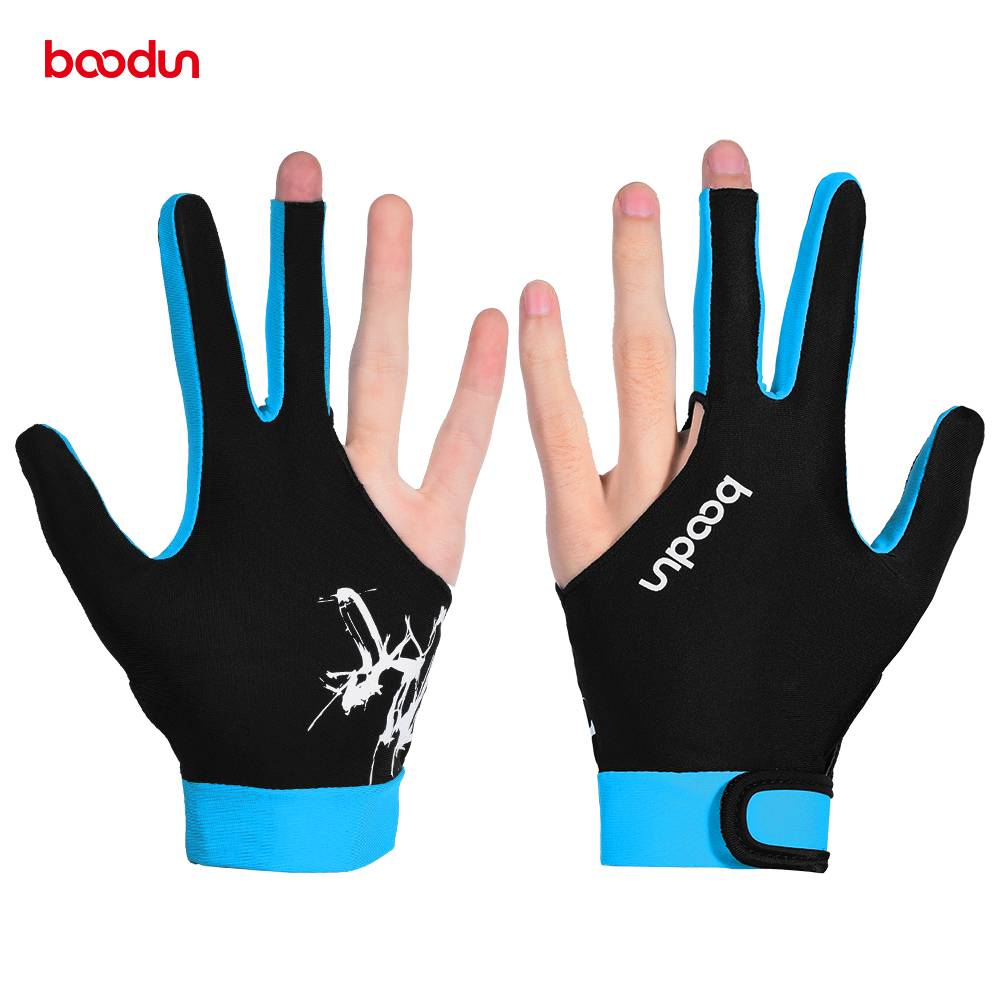 BOONUN/Boton billiard gloves three -finger glove men and women show left and right hands with billiard gloves only installed