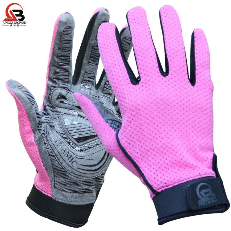 Jungle Leopard Outdoor Mountaineering Gloves Ride Full Fingers Anti -Slip Gloves Anti -Sports Breath, Summer Net Eye Glores