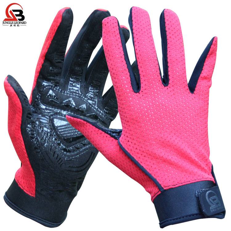 Jungle Leopard Outdoor Mountaineering Gloves Ride Full Fingers Anti -Slip Gloves Anti -Sports Breath, Summer Net Eye Glores