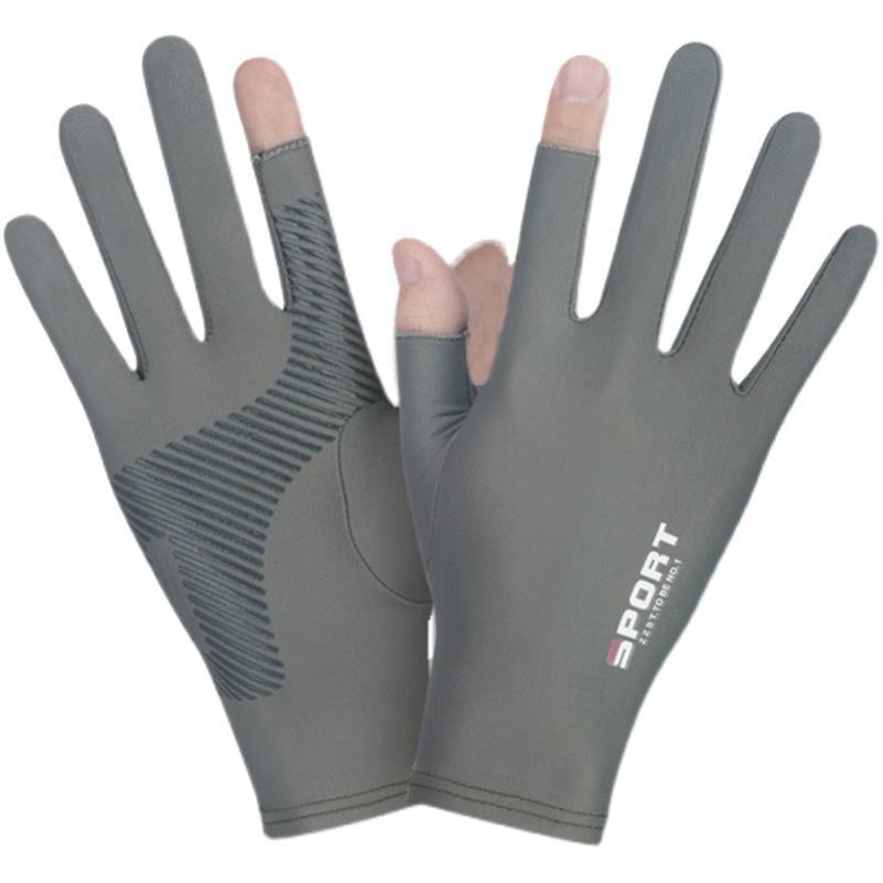 Ski gloves inner gallbladder skiing inner gangskin gloves warm anti -ski gloves, fingers thin velvet elastic driving black and gray finger