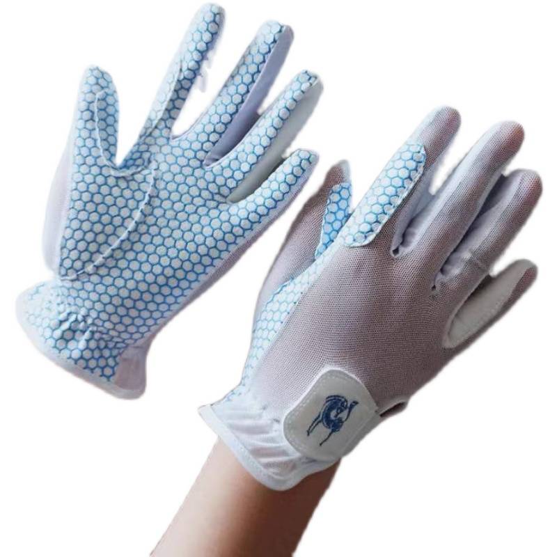 Air-traffic children riding horse gloves, silk-jet gloves, skating knight gloves, summer gloves, horse suits