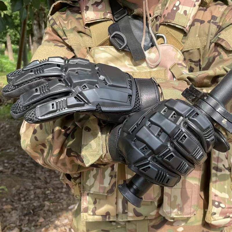 Outdoor Transformers Full Finger Gloves Riding Motorcycle Mountaineering Training Movement Tactical Gloves Farming Leather Gloves