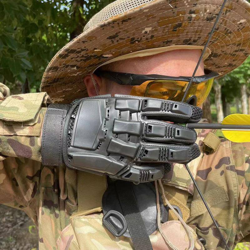 Outdoor Transformers Full Finger Gloves Riding Motorcycle Mountaineering Training Movement Tactical Gloves Farming Leather Gloves