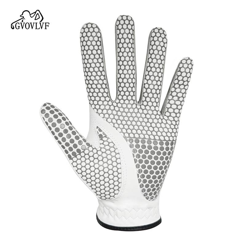 Gvovlvf golf men's gloves real sheepskin anti -silicon glove gloves golf outdoor sports supplies