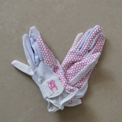 Silicone riding gloves, non -slip, wear -resistant and breathable mesh, knight gloves summer children's equestrian glove riding