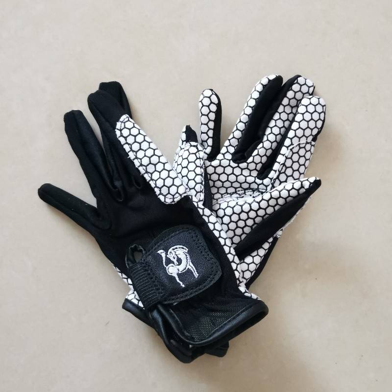 Silicone riding gloves, non -slip, wear -resistant and breathable mesh, knight gloves summer children's equestrian glove riding