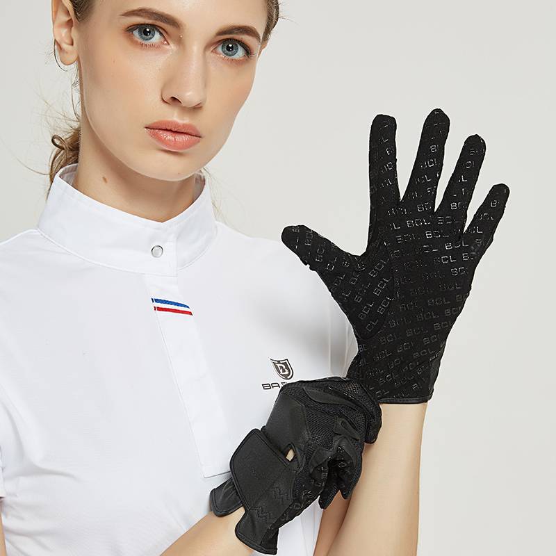 Net eye silicone equestrian glove riding gloves adult children's joint gloves glove wear -resistant anti -slip disorders gloves