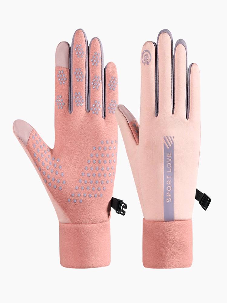 Autumn and winter warming couple glove men and women, rain and snow, snow, water riding and velvet, windproof cold outdoor driving non -slip screen