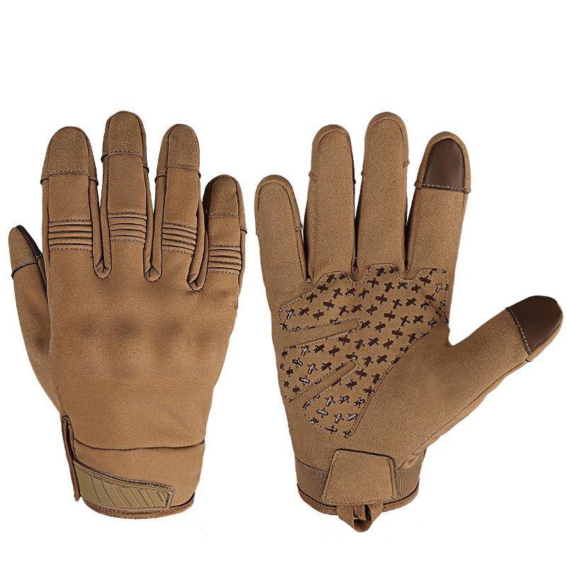 Outdoor tactics warm gloves, windproof, waterproof, anti -skids, protective motorcycle riding gloves and velvet glove men