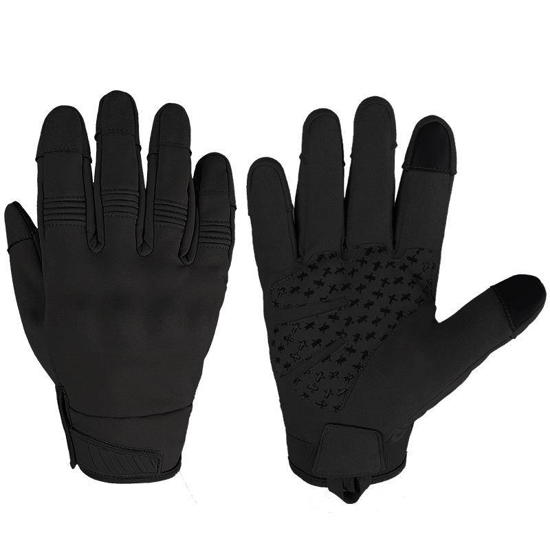 Outdoor tactics warm gloves, windproof, waterproof, anti -skids, protective motorcycle riding gloves and velvet glove men