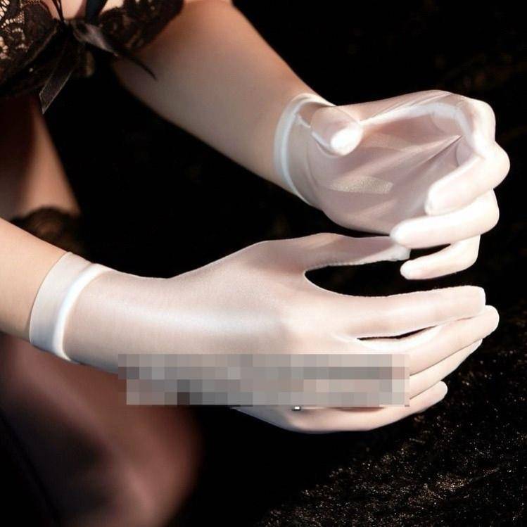 Handshot stockings gloves, hand stockings, plane, hand socks, gloves, seamless hands, horses, oil bright black silk