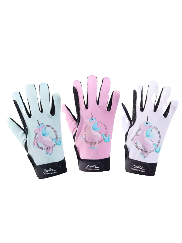 HorseLeader Spring and Summer Four Seasons Child Wats Gloves Ferry and Patthical Equestrian Equipment Women's Horse Riding Equipment Male