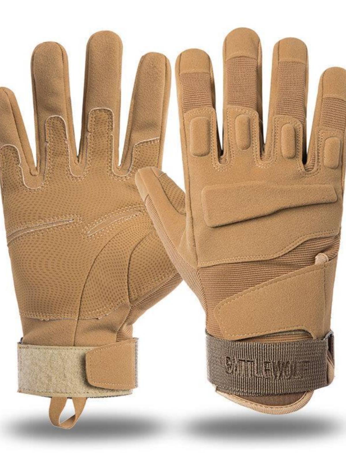 Tactical glove male army mini -outdoor sports riding locomotive warm full finger gloves fitness anti -slip semi -finger gloves autumn